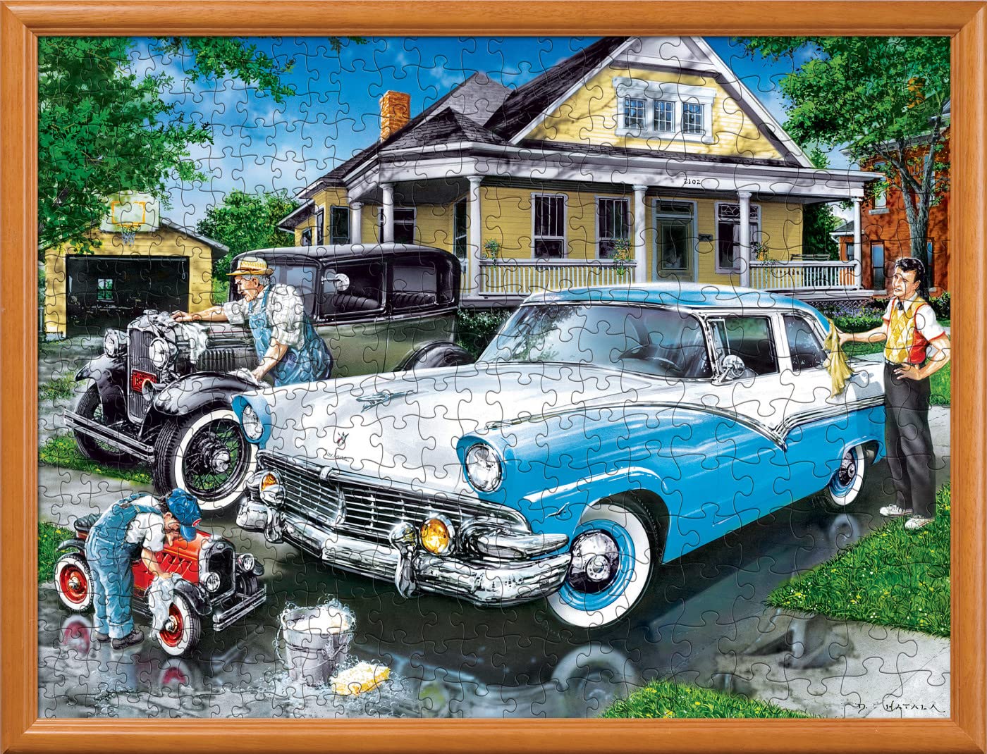 Masterpieces 400 Piece Jigsaw Puzzle For Adults, Family, Or Youth - Three Generations - 18''X24''