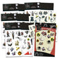 Classic Disney Nightmare Before Christmas Stickers And Tattoos Bundle ~ 100 Jack Skellington 75 Temporary For Kids Party Supplie