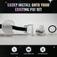 Ultrapoi Ultraknob Pro Swivel Handles Set (Pair (2)) - Rechargeable Knob Handles For Led Poi Balls - Over 35 Rainbow Color Modes & Flashing Patterns - Silicone Knob For Poi, Flow Art & Light Spinning