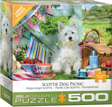 Eurographics 8500-5461 Scottie Dog Picnic 500 Piece Puzzle
