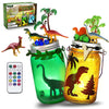 Alritz DIY Dinosaur Toy, Arts and Crafts Lantern Night Light Kits, Gifts for Boys Kids Girls Ages 8 9 10 Years Old and Up