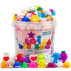 Resumplan Mochi Squishy Toys 100-Pack, Multicolor TPR Fidget Toys, Small Party Favors for Kids 4-12, Classroom Prizes, Easter Fillers