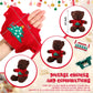 Glimin 4 Pcs Christmas Bear Stuffed Animals With Doll Clothes 12 Inch Cute Plush Bear With Removable Sweater Hoodie Xmas Doll Ac