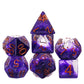 HDdais Polyhedral DND Dice Set 7PCS RPG D&D for MTG Dungeons and Dragons Role Playing Game and Other Tabletop Game(Purple)