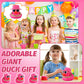 Honoson 6.89 Inches Giant Rubber Duck Funny Large Rubber Duck With Hat And Sunglasses Big Squeaky Duckling Car Ornaments Ducklin