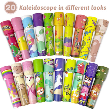 Juuxncgv 20 Pcs Classic Retro Kaleidoscope Toys,Cute Educational Kaleidoscope Toy For Goodie Bag Stuffers,Kids,Party Favors,Birthday Returns Gifts, School Carnival Prizes,Classroom Prizes