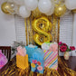 Number 8 Balloon 40 Inch Gold 8 18 28 80 1989 Birthday Balloons, Large Mylar Foil Helium Balloon Birthday Decorations Party Supp