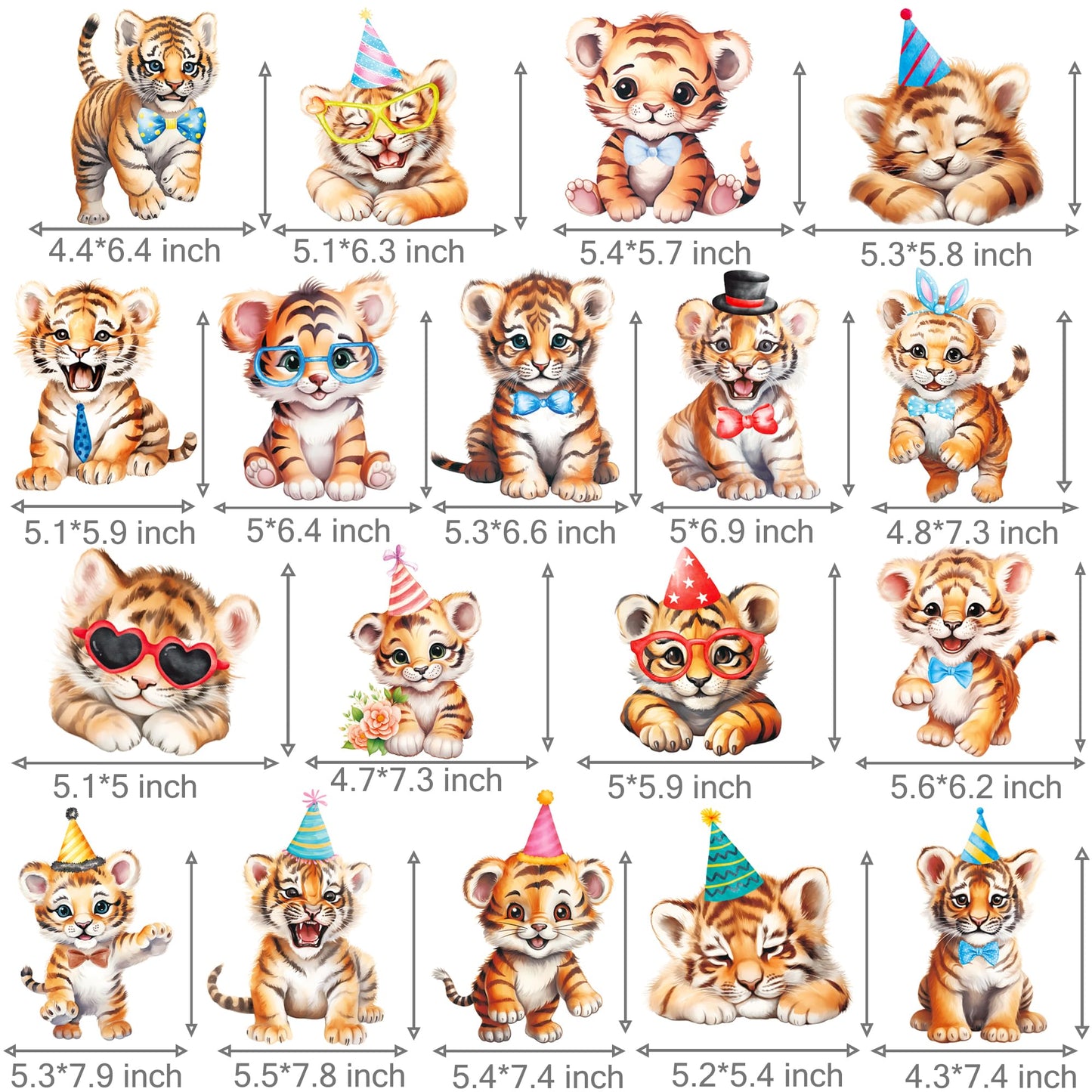 Tiger Hanging Swirls Tiger Birthday Party Decorations 20Pcs Tiger Party Ceiling Swirls Decorations Tiger Hanging Streamers for J