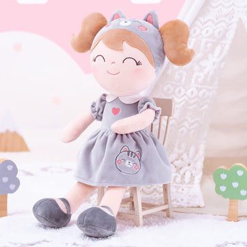 Gloveleya Baby Doll Girl Gifts Soft Plush Kitty Cat Dolls Girls Toy 12'' With Gift Box