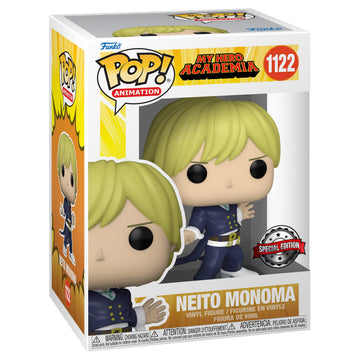 Funko Pop! Animation My Hero Academia: Neito Monoma #1122 Special Edition limited availability - Official Collectible Vinyl Figure
