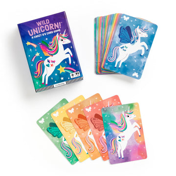 Mudpuppy Wild Unicorn! - Unicorn Version Of Classic Kids Crazy 8'S Card Game With Cute Illustrations Of Unicorns For Children Ag