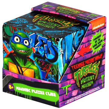 Shashibo Teenage Mutant Ninja Turtles Shape Shifting Box - Award-Winning, Patented Magnetic Puzzle Cube W/36 Rare Earth Magnets - Fidget Cube Transforms Into Over 70 Shapes (Leo Series 2)