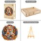 Jigfoxy Wooden Puzzle for mature-themeds  Foxes Jigsaw Puzzles for mature-themed  Unique Animal Shape Wood Cut Puzzles  Christmas Thanksgiving Gifts for Friends Family (S-8.5 * 8.5in-100pcs)