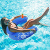 Sunrio Inflatable Pool Float Chair With Ergonomic Headrest Pool Floaties Floating Pool Chair Lounge Floats For Swimming Pool With Cup Holder Comfort Cool Mesh Vent Seat For Adults