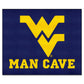 FANMATS 14722 West Virginia Mountaineers Man Cave Tailgater Rug - 5ft. x 6ft. Sports Fan Area Rug, Home Decor Rug and Tailgating