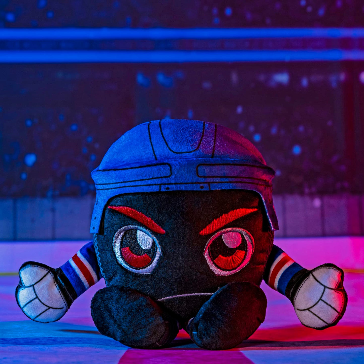 Bleacher Creatures New York Rangers 8' Kuricha Hockey Puck Sitting Plushies- Soft Chibi Inspired Plush
