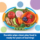 Learning Resources New Sprouts Healthy Foods Basket - 37 Pieces Pretend Food for Toddlers, Multi-color, Model LER9743, Ages 18+ Months