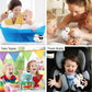 Dollibu Cow Bath Water Squirter Toy - Floating White Rubber Bath Toy, Cool Animal Squirting Bathtime Play Water Toy For Toddlers, Cute Farm Animal Bath Toys For Bathtub And Pool For Girls And Boys