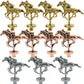 Grhonior Metal Horse For Horse Racing Board Game,Gold X4, Rose Gold X4, Silver X3 Classic Style Collection Souvenirs (Gold 4+Ros
