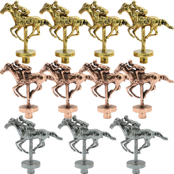Grhonior Metal Horse For Horse Racing Board Game,Gold X4, Rose Gold X4, Silver X3 Classic Style Collection Souvenirs (Gold 4+Ros