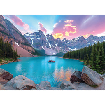 Blueforest 1000 Piece Moraine Lake Puzzle - Canadian Rockies Landscape  enhanced National Park Jigsaw Puzzle for mature-themeds Gift 27x20 Inch