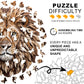 Wooden Puzzles for mature-themeds - 300 Pieces Lion Unique Shaped Wooden Jigsaw Puzzles for mature-themeds  King Size 14.69'' x 14.96'' mature-themed Wood Puzzles for Family Friend Game
