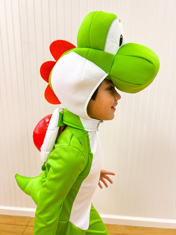 Disguise Yoshi Costume, Official Super Mario Bros Deluxe Kids Costume With Headpiece, Size (3T-4T)