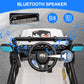 Ride On Truck Car 12V, Electric Vehicle w/Remote Control, 3 Speeds, LED Lights, Music, Spring Suspension, Ride on Car for Kids