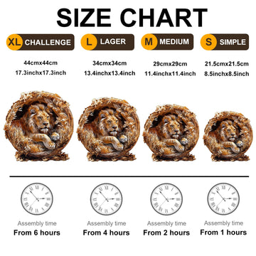 KAAYEE Wooden Puzzles for mature-themeds  3D Vision Effect Lion King Wooden Jigsaw Puzzles Flat 100 PCS Unique Shape Advanced Wood Puzzle mature-themed  Birthday Fathers Family Game (S-8.5 * 8.5 in)