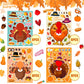 32 Sheets Thanksgiving Stickers, Thanksgiving Crafts for Kids, Make-A-Turkey Stickers for Kids Thanksgiving Party Favors Decorat