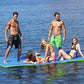 Kieperi 9 Ft 3-Layer Xpe Lily Pad Floating Mat, Double-Sided Use Floating Water Mat, Floating Mat For Lack/River/Sea/Pool(Blue&G