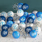 2025 Graduation Party Decorations, 70Pcs Graduation Balloons Blue And White Graduation Decorations For College High School Class Of 2025 Congrats Grad Party Decor