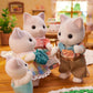 Calico Critters Latte Cat Family - Set Of 4 Collectible Doll Figures For Ages 3+