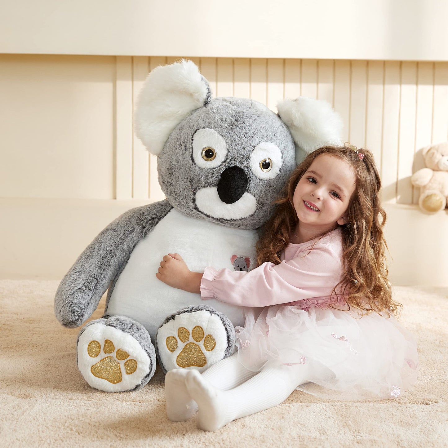 Earthsound Giant Koala Stuffed Animal Plush Toy,Large Koala Jumbo Cute Soft Toys,Big Size Huge Fluffy Plushy Oversized Fat Plush