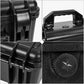 Weliday 3 Row Toploader Card Storage Box, Waterproof Graded Card Case For Sports Cards With Eva Divider, Trading Card Toploader