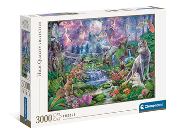 Clementoni 33549, Forest Animals In Moonlight Collection Puzzle For Adults And Children - 3000 Pieces, Ages 10 Years Plus Multi-Coloured