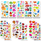 Beestech 24 Sheets 500 + Stickers For Kids, Toddlers 2,3,4 Years Old, Teacher Reward Stickers, Potty Training Stickers Bulk With Dinosaur Animal Traffic, Sticker Book Included