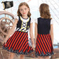Sukyfecde Buccaneer Costume Girls Pirate Dress up Kids Birthday Party Dress Halloween Cosplay Outfits 4t Red
