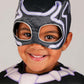 Marvel Black Panther Official Toddler Halloween Costume - enhanced Quality Padded Jumpsuit and Fabric Mask (3T-4T)