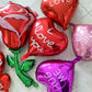 12 Pcs 18 Inch Red Heart Balloons Red Flower Rose Balloons Red Valentines Day Decorations For Valentines Day Bridal Shower Weddi