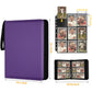 GERMUN 9 Pocket Card Binder  enhanced Zip Trading Card Binder  720 Double Sided Pocket PU Card Collection Binder  Collector Card Album  Card Folder for MTG  TCG  Sports Cards  Game Cards (purple)