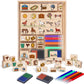 Honoson 38 Pcs Horses Stable Wooden Stamp Set Horses Stamp Wooden Rubber Steeds Crafts Gifts Spirit Ponies Toys with Stamps Mark