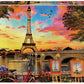 Educa - Sunset In Paris - 3000 Piece Jigsaw Puzzle - Puzzle Glue Included - Completed Image Measures 47.25' X 33.5' - Ages 14+ (17675)