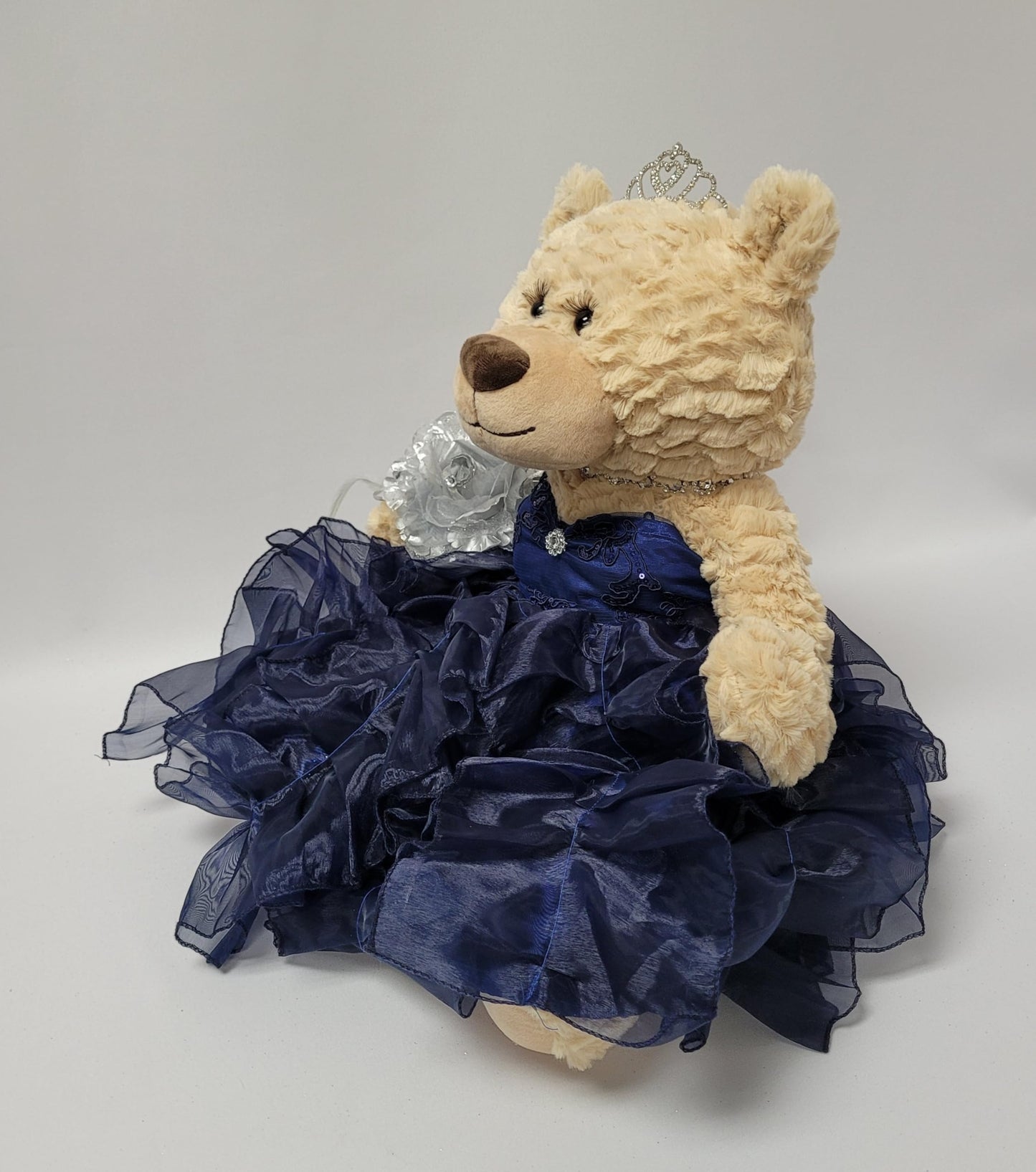 Kinnex Collections Since 1997 20'' Quince Anos Quinceanera Last Doll Teddy Bear With Dress (Centerpiece) ~ Arc16832-16R (Navy Bl