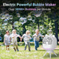 Rechargeable Bubble Machine For Toddlers Kids, Automatic-Rotating, 38000+ Big Bubbles/Min, 2 Speed Modes, Battery Operated, Bubb