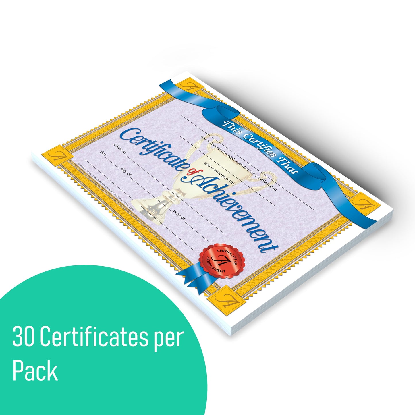 Hayes Certificate Of Achievement, 8.5-Inch X 11-Inch, Pack Of 30 (H-Va608)
