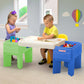 Simplay3 In-And-Out Sand And Water Sensory Activity Table For Toddlers, Kids All-Purpose Table With Lid And Built-In Storage, Bl