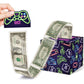 Neon Surprise Money Box Gift Pull For Game Lover- Happy Birthday Money Box For Cash Gift Set Included Happy Birthday Card And 35Pcs Transparent Bags, Fun Birthday Gift For Kids Boys Girls