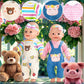 6 Sets 14-16 Inch Baby Doll Accessories Baby Doll Clothes - Dress Outfits Headbands Accessories Fits New Born 43Cm Baby Doll, 15 Inch Baby Doll