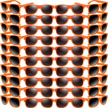 Oleitodh 60 Pack Orange Party Sunglasses Kids Bulk For Birthday Party Favors Goody Bag Fillers For Beach Pool Party For Teens Ad